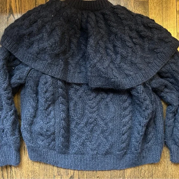 Doen Holland Cardigan in Navy L sweater  large alpaca - Picture 2 of 4